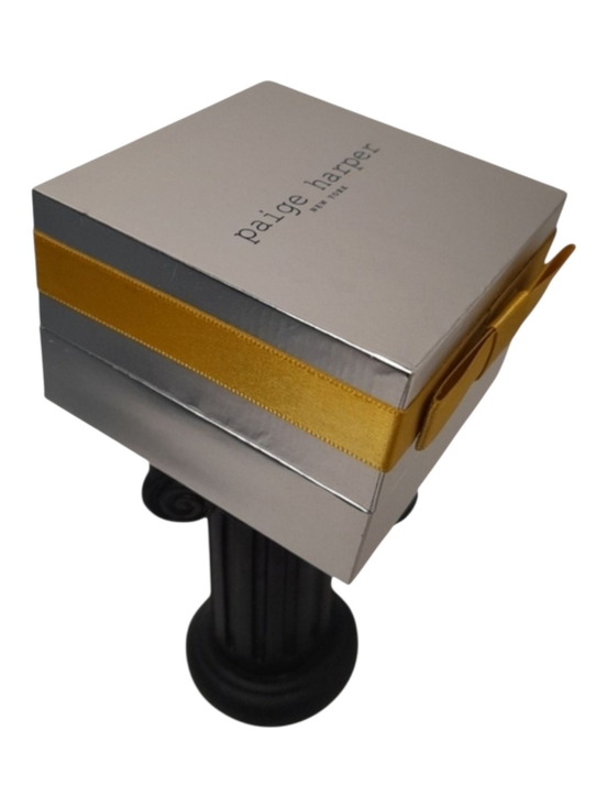 paige harper Other - Paige Harper Silver Gift Box with Gold Ribbon